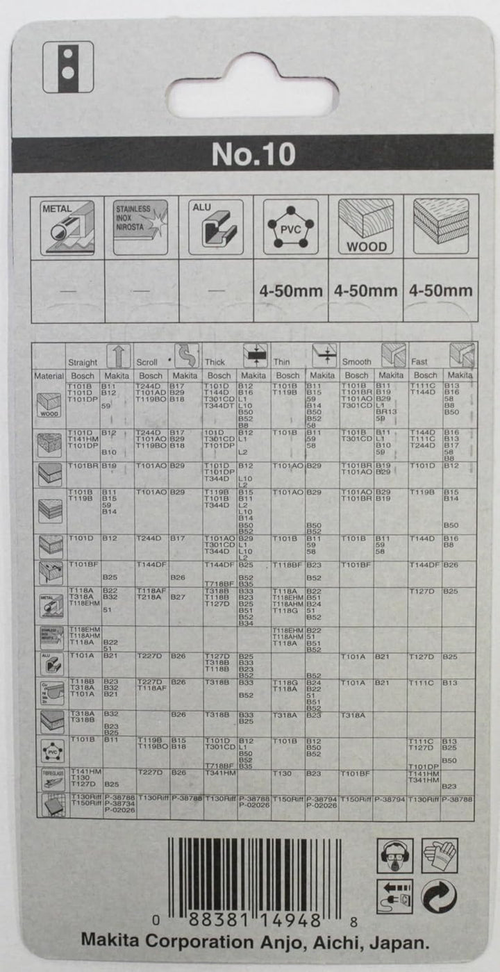 Makita Stichsaegeblatt Nummer 10, A-85818