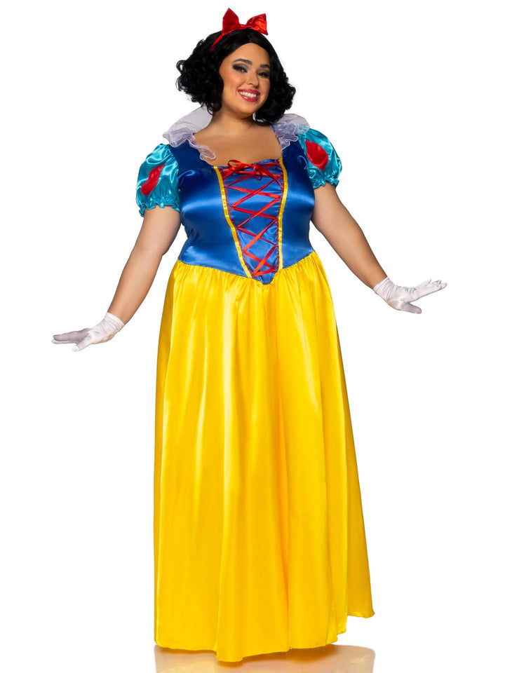 Leg Avenue Plus Size Classic Snow White Fancy Dress Costume 1X-2X, 1X-2X