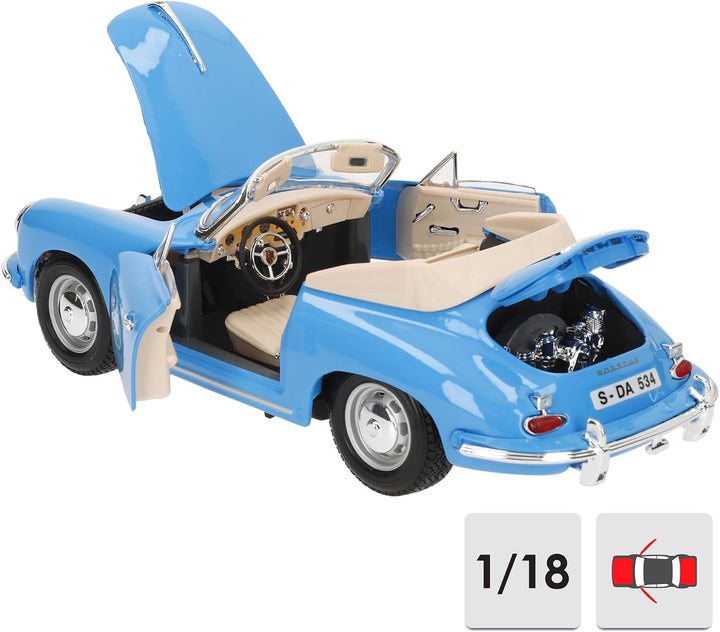 BBurago 18-12025 - Gold Collezione 1:18 Porsche 356B Cabriolet 1961 ( Farbe sortiert )