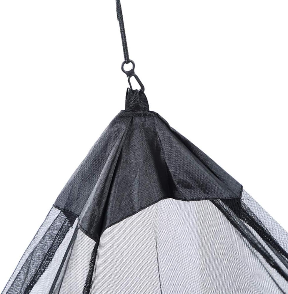 Kisbeibi Moskitonetz für Campingbett, Outdoor, Reisen, 220 x 120 x 100 cm, Grau, Polyester