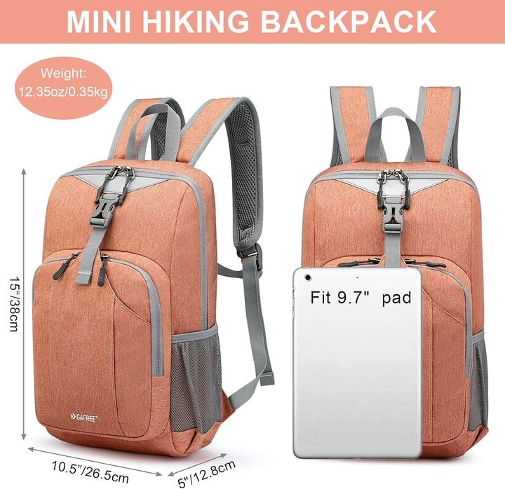 G4Free 10L Rucksack Klein, Wanderrucksack Damen, Mini Rucksack Herren 10 l Hell Orange, 10 l Hell Or