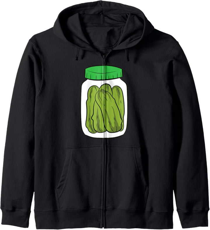 Glas Essiggurken Gurkensalat Kapuzenjacke