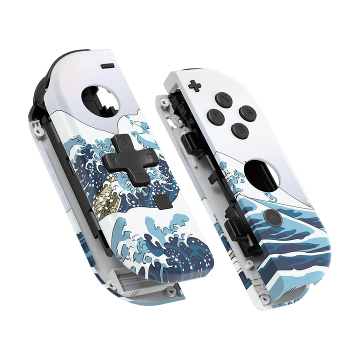 eXtremeRate NS Joycon Hülle &amp; Tasten, DIY-Ersatz Gehäuse Case Grips Skin Shell &amp; Knöpfe Buttons Umba