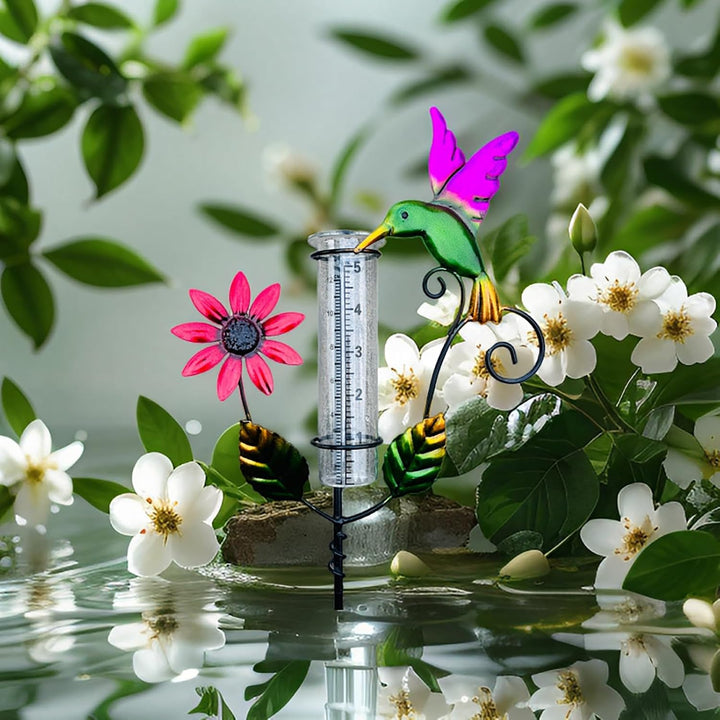 Regenmesser für Garten Niederschlagsmesse Regenwassermessung Gartendeko