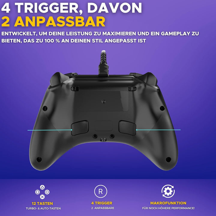 THE G-LAB - K-Pad Helium - PC Controller &amp; PS3 mit USB - Gamepad PS3 für Gaming mit integrierter Vib