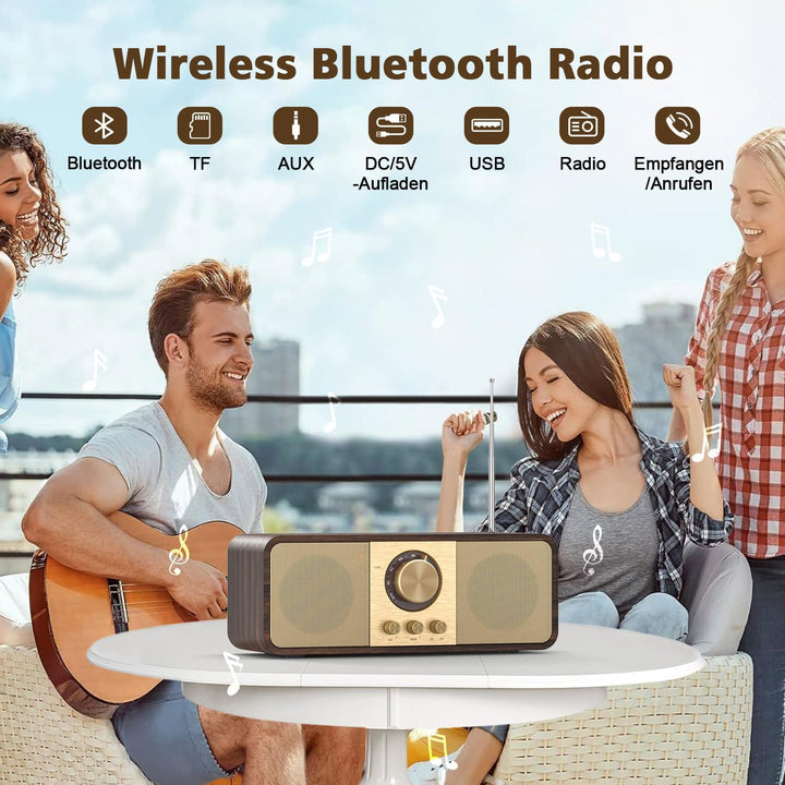 Nostalgie Radio, Retro Radios mit Bluetooth und TF Karte
