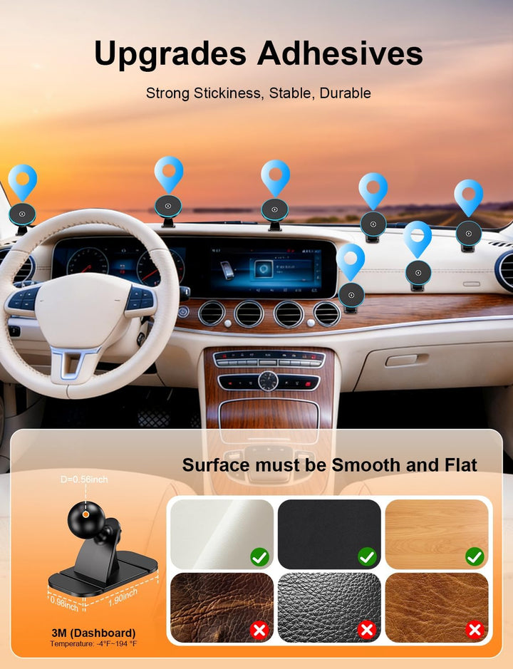 360°Mag-Safe Autohalterung, Handyhalterung Auto mit 15W Kfz-Ladefunktion