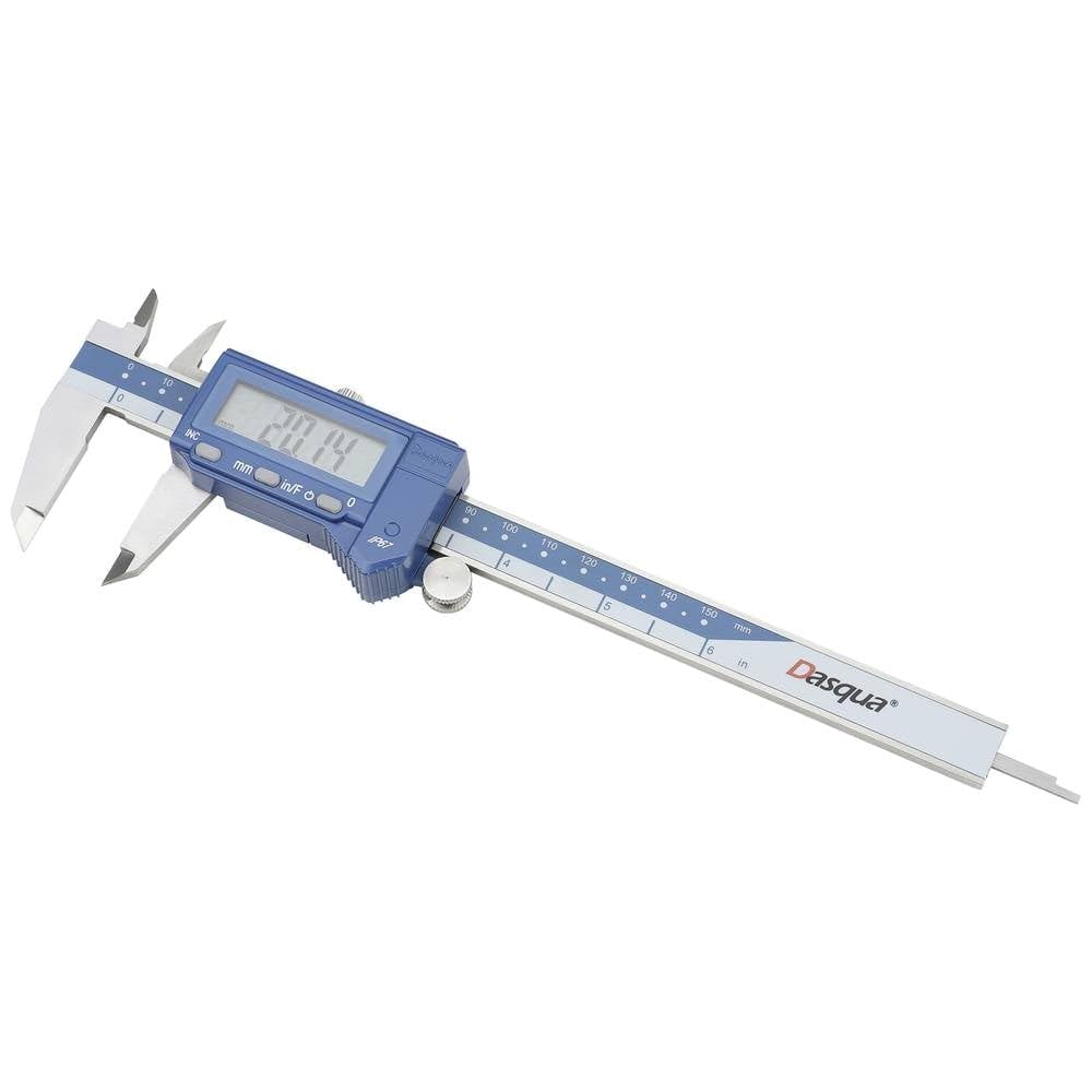 Dasqua 2015-2405 DIN EN 862, Ölbeständiger IP67-Digitalmessschieber Messbereich (max.): 150 mm Edels