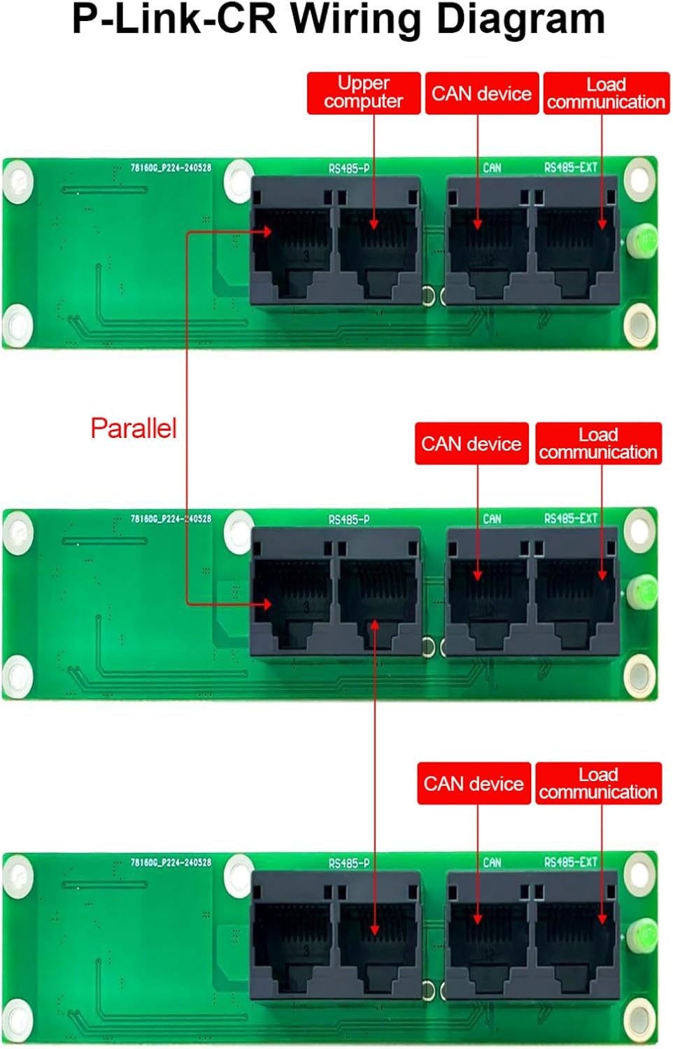 JKBMS P-Link-CR V2.0 Communication Interface Board for Smart BMS Parallel Connection RS485 CAN GPS E