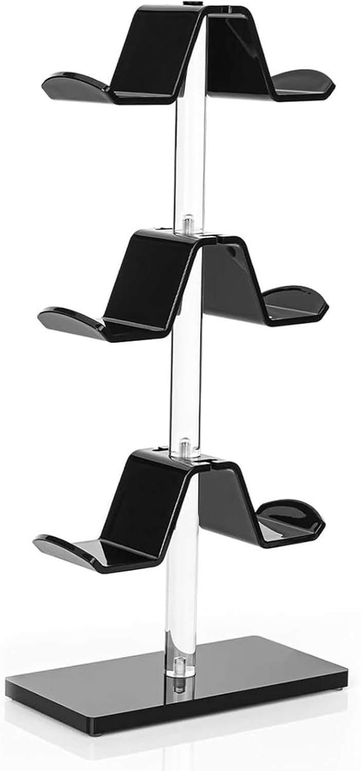 Generisch Acrylic Controller Holder, Game Controller Stand, Headphone Stand Organizer, 3-Tier Contro