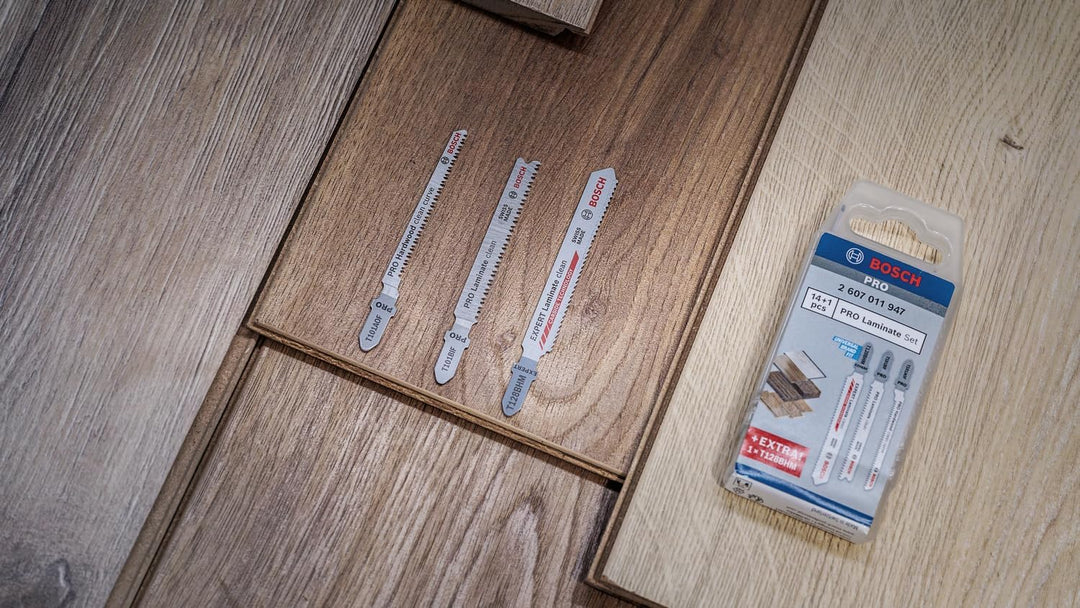 Bosch 15x PRO Laminate Stichsägeblatt Set, 15-tlg. (für Hartholz, Parkett, 113 x 50 mm,) 15 Stück, 1