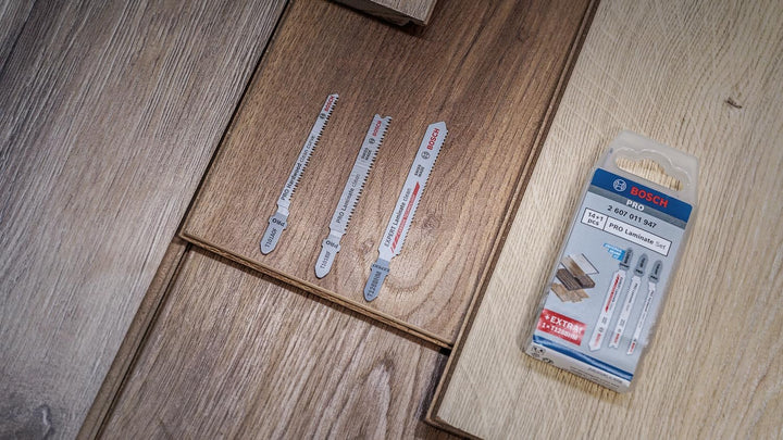 Bosch 15x PRO Laminate Stichsägeblatt Set, 15-tlg. (für Hartholz, Parkett, 113 x 50 mm,) 15 Stück, 1