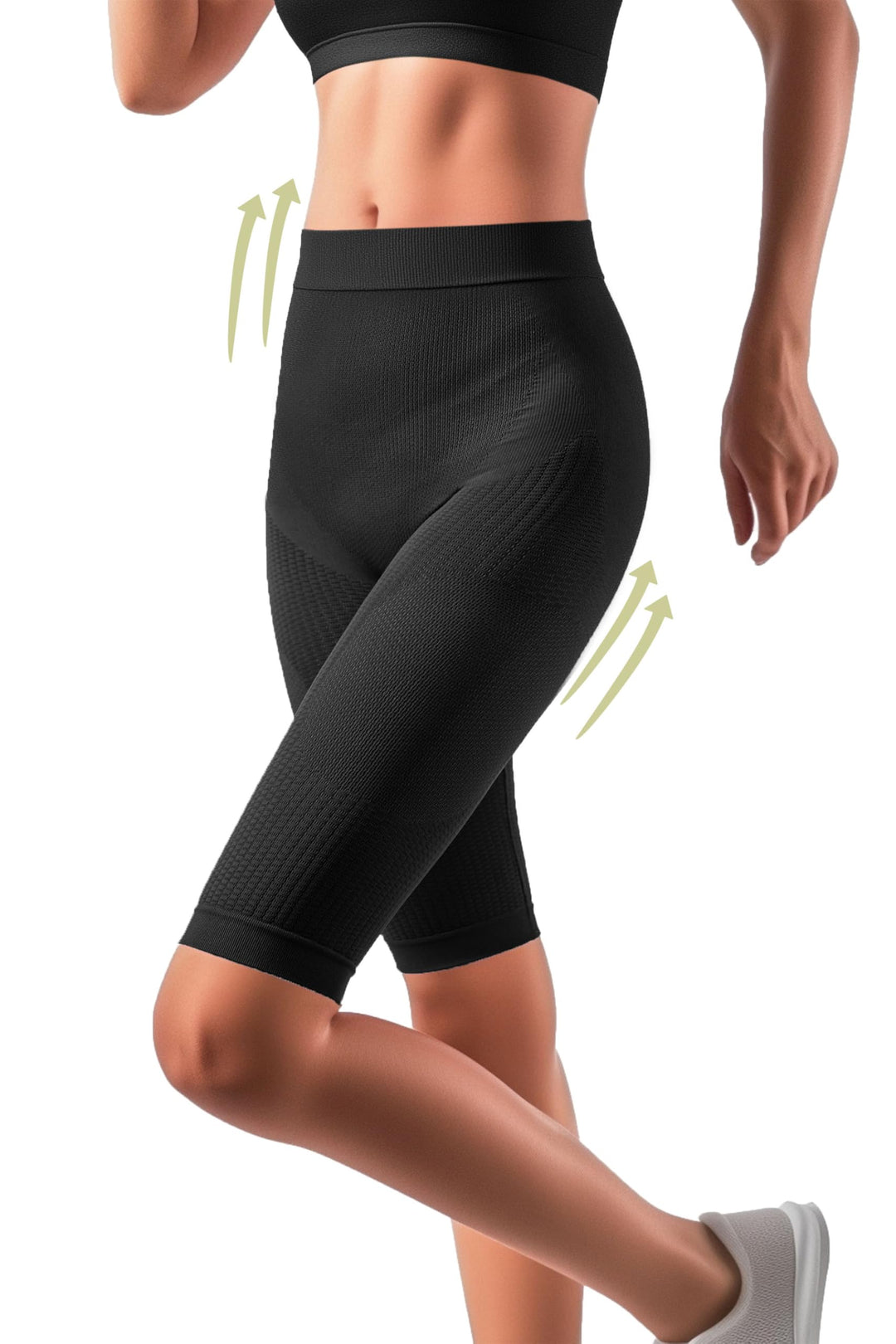 Shapewear Damen Bauchweg Anti Cellulite Hose - Anti Cellulite Leggings, Drenierende Shorts, Nahtlose