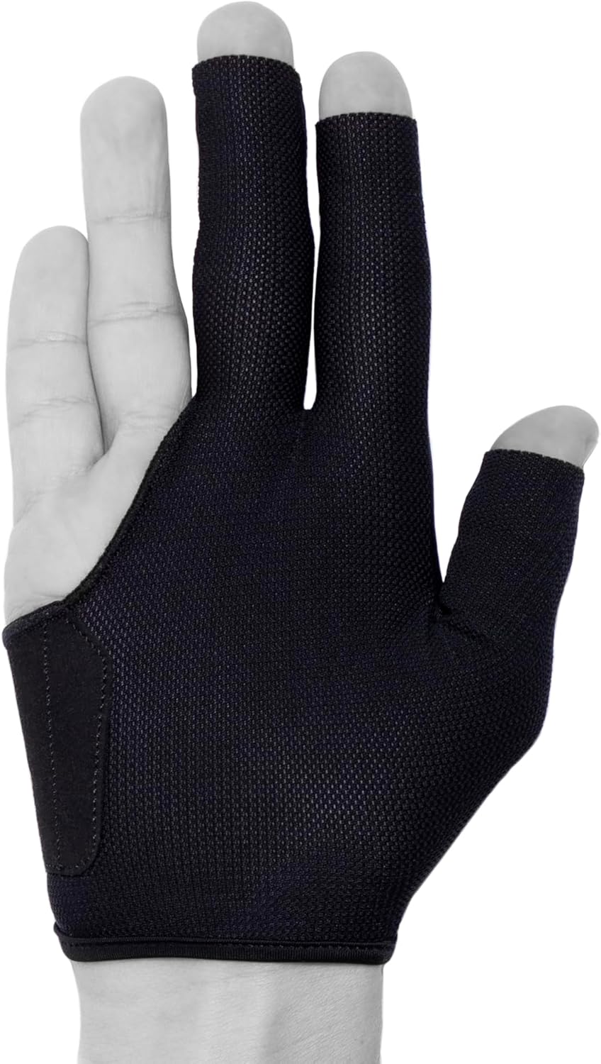 KAMUI 2017 Billardhandschuh – QuickDry – für rechte Hand – Schwarz XL, XL