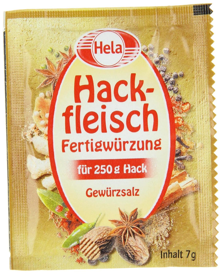 Hela - Hackfleisch-Würzung, 125 Stück á 7g, Fertigwürzung für Hackfleisch im Vorratspack
