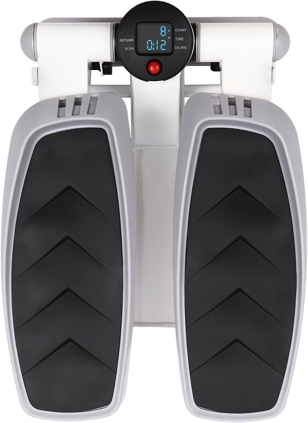 Mini Stepper mit Widerstandsbändern, Treppenstepper Swing Stepper 150kg Einstellbare Höhe LED-Displa
