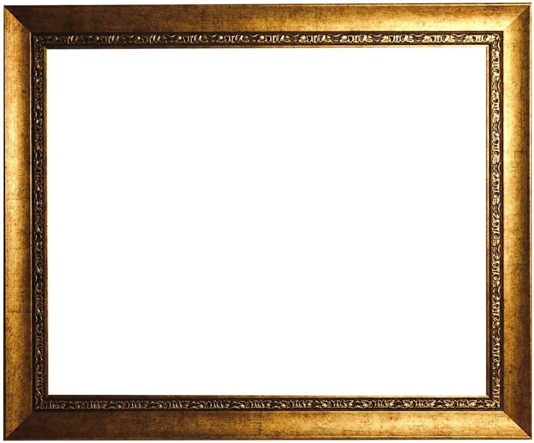 Neumann Bilderrahmen Barockrahmen Gold verziert, Serie 370 - Zuschnitt, 50 x 70 cm Zuschnitt 50x70 c
