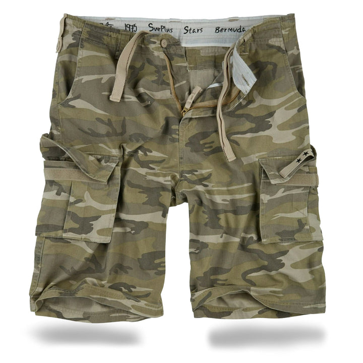 Trooper Cargo Shorts Herren – 100% Baumwolle, Robuste Militär Shorts mit vielen Taschen, Bequeme Out