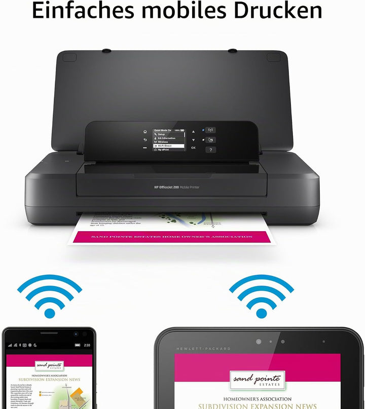 HP Officejet 200 Mobile Tintenstrahldrucker Farbe 4800 x 1200 DPI A4 WLAN
