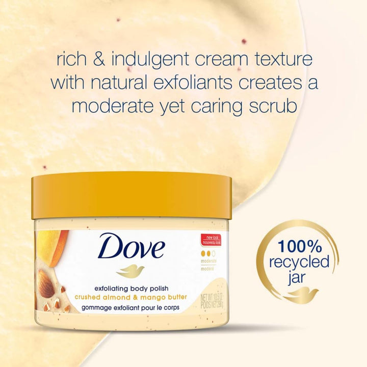Dove Peeling-Peeling-Körperpolitur, Mandel und Mangobutter, 310 ml