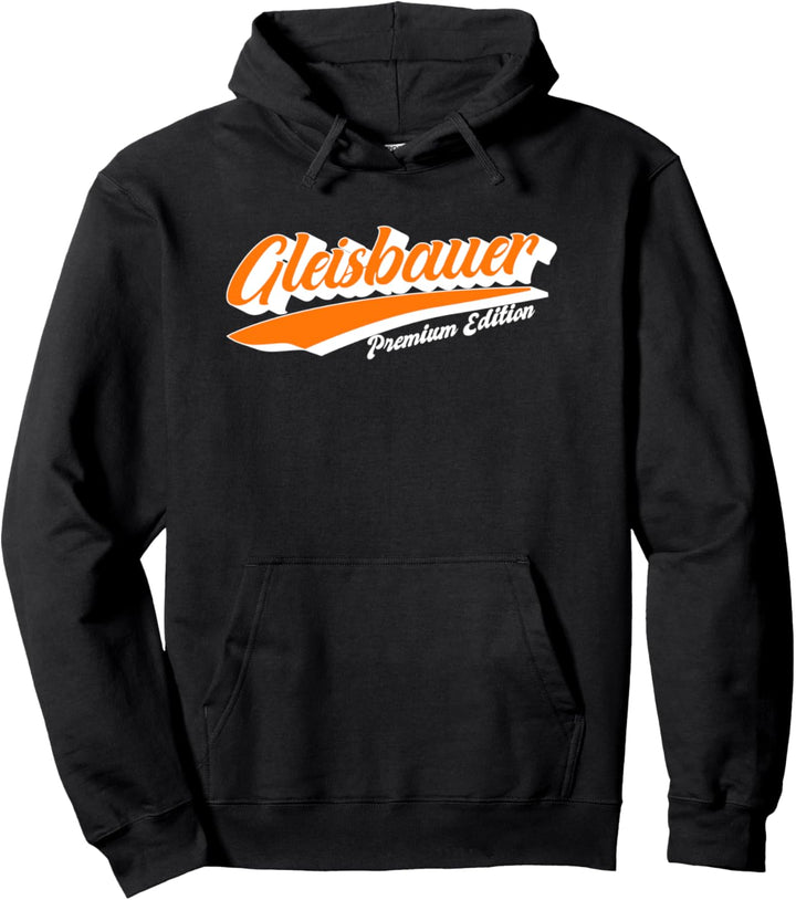 Gleisbauer Schriftzug Retro Style für Gleisbauer Pullover Hoodie