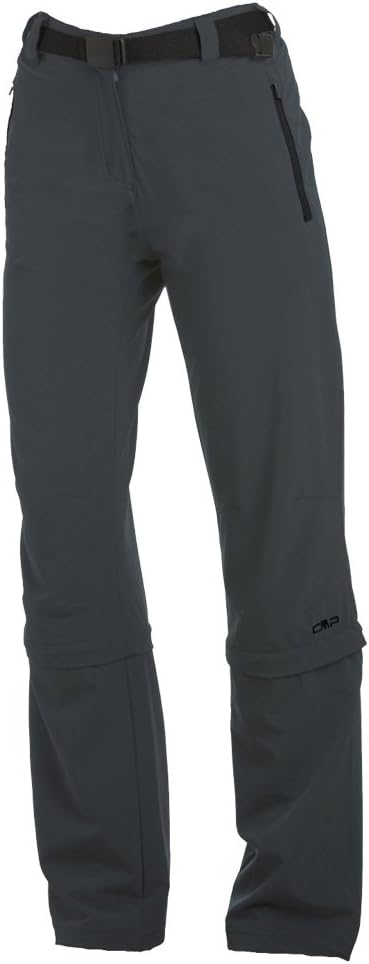CMP Damen Cmp Damen Stretch Zip Off Trousers Hose Zipp Off Hose XL Anthrazit, XL Anthrazit
