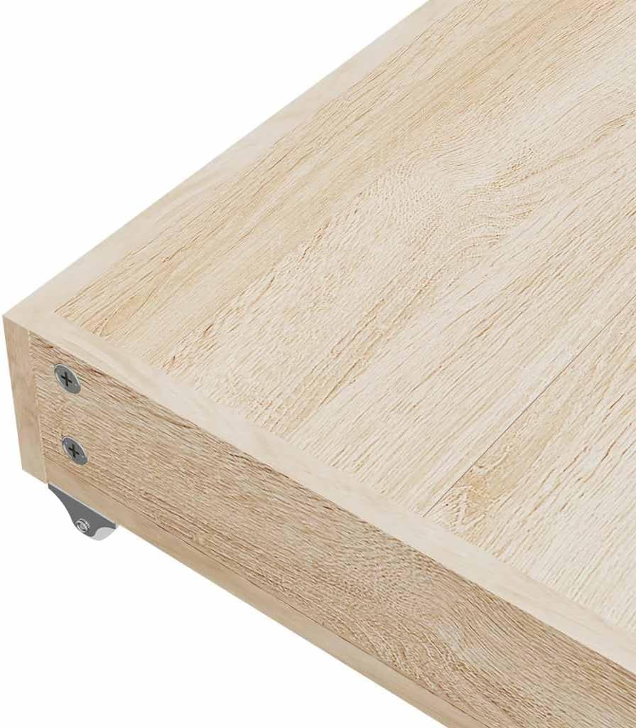 vidaXL Bettschubladen 2 Stk. Blau Holzwerkstoff und Samt, Blau