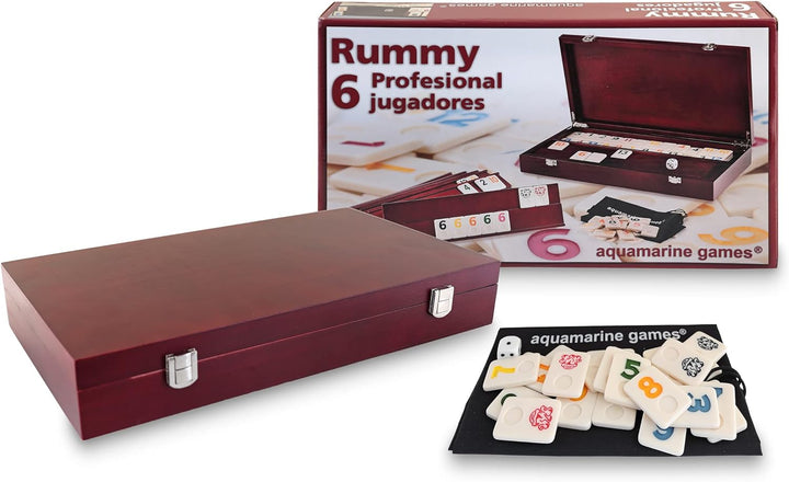 Aquamarine Games – Rommé Professionell, 7 años to 99 años, 6 Spieler (compudid CP009) Professionelle