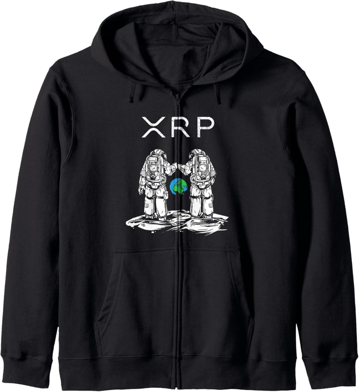 XRP Cryptocurrency Crypto Geschenk Kryptowährung Community Kapuzenjacke