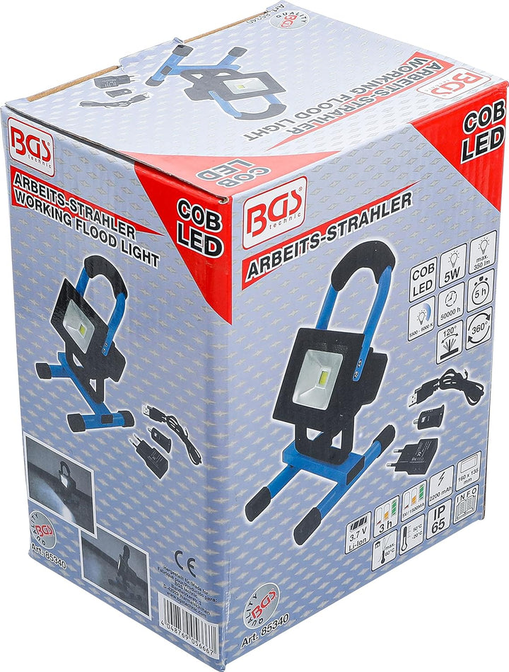 BGS 85340 | Akku-Arbeits-Strahler | COB-LED | 5 W