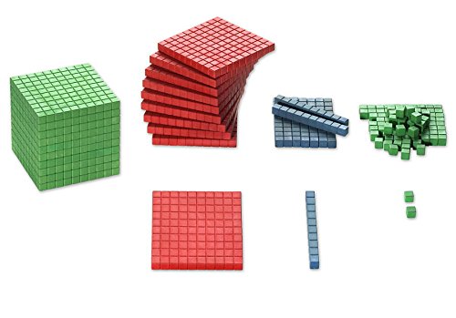 Montessori Material, Mathematischer Würfel in Montessori-Farben