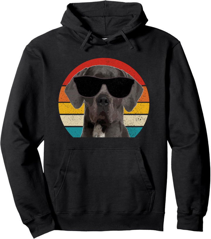 Dänische Dogge Vintage Hund Lustig Pullover Hoodie