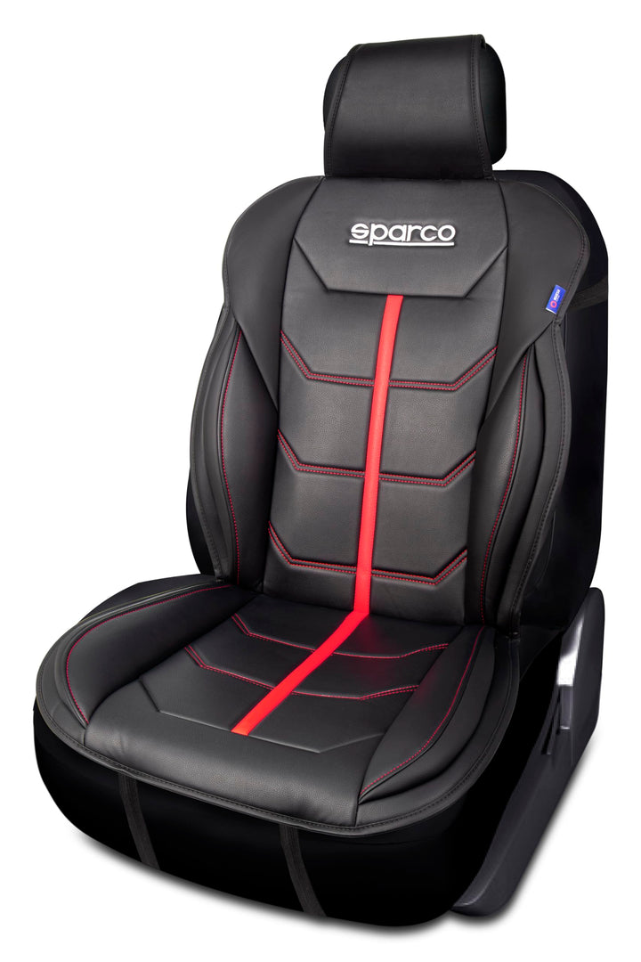 SPARCO SPCS414RD - Ferrara Modell Universal Autositzlehne, schwarz / rot. FERRARA