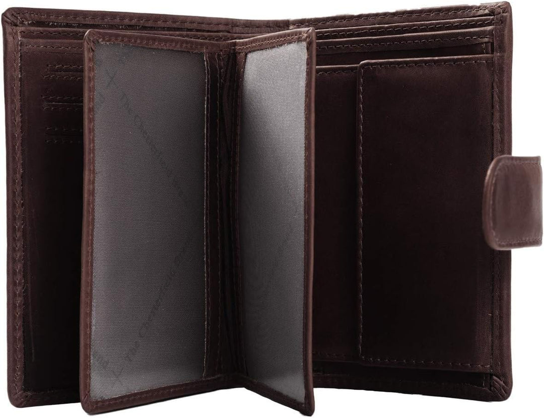 The Chesterfield Brand Leder Portemonnaie Braun Ruby RFID Safe