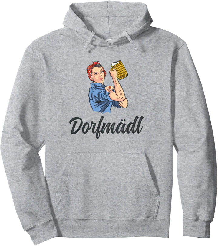 Lustiger Dorfmädel &amp; Dorffest Spruch - Dorfkind Pullover Hoodie