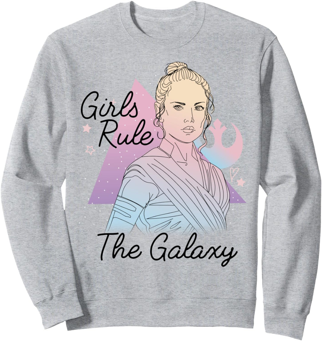 Star Wars: The Rise Of Skywalker Rey Girls Rule The Galaxy Sweatshirt