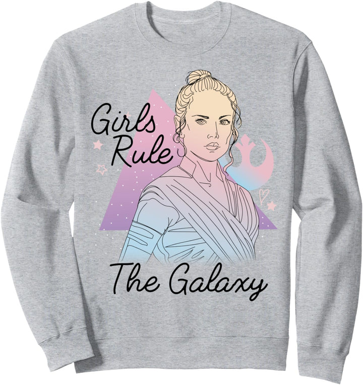 Star Wars: The Rise Of Skywalker Rey Girls Rule The Galaxy Sweatshirt