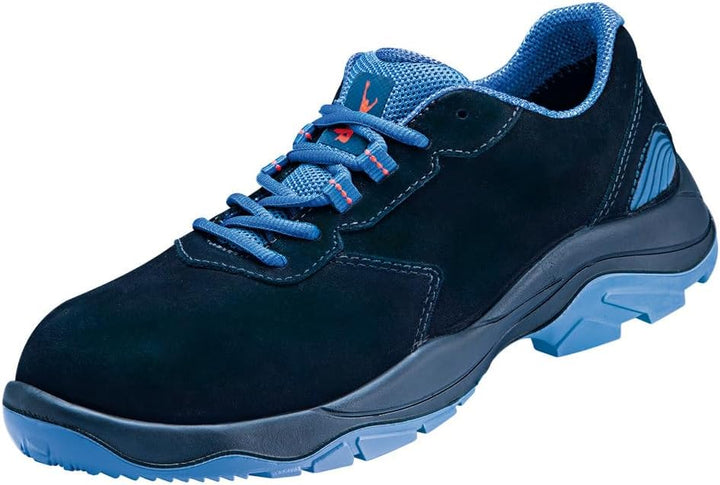 Atlas Ergo-MED 645 XP ESD S3 Sicherheitsschuhe, Halbschuhe Herren, Softnubukleder 38 EU Blau, 38 EU