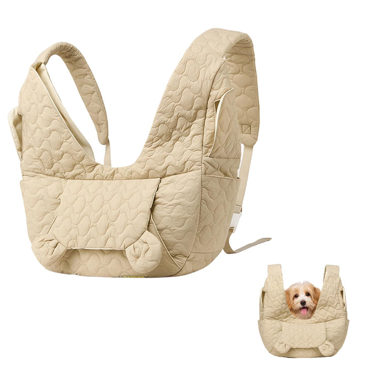 Hundetragetasche Bis 10 Kg, Freihändige Front Hunderucksack mit Verstellbarem Gurt, Bequeme Hunde Tr