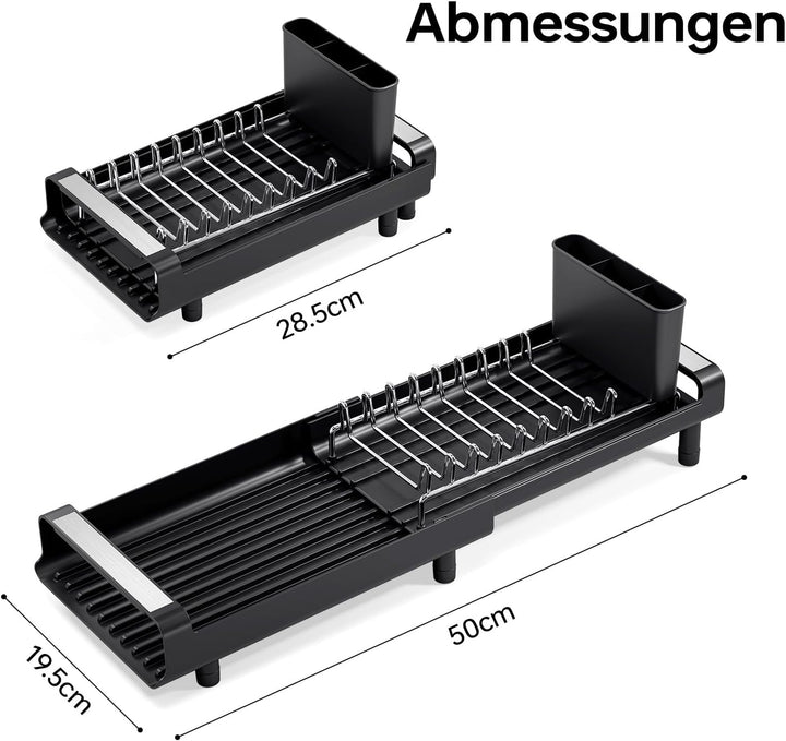 KINGRACK Kleines Abtropfgestell, Schwarz, Schwarz