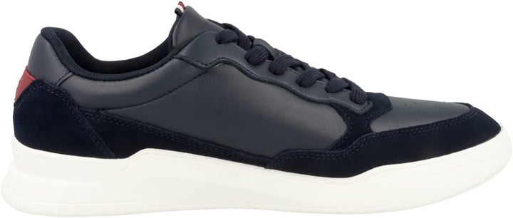 Tommy Hilfiger Herren Cupsole Sneaker Elevated Cupsole Leather Mix Schuhe 40 EU Desert Sky, 40 EU De