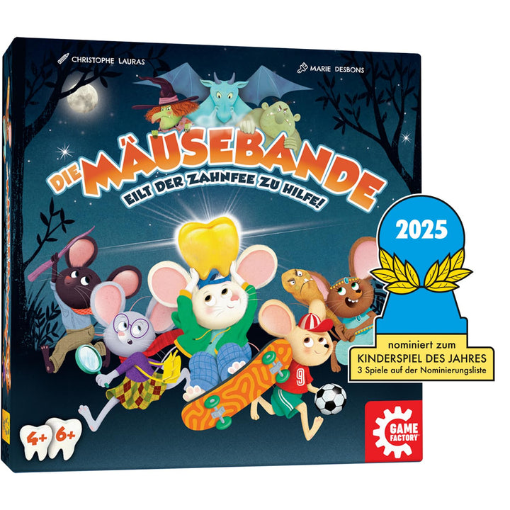 Game Factory 646058 Die Mäusebande, kooperatives Kinderspiel, Familienspiel