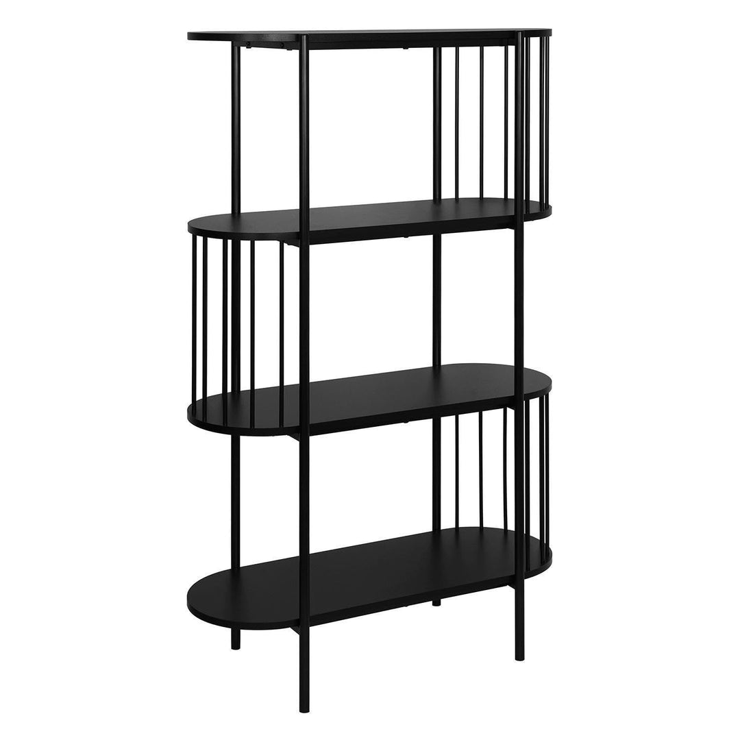 Casa Nova Regal - 80 x 133 cm - Schwarz matt - Metall - mit 3 Fächern