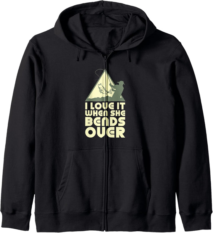 I Love It When She Bends Over Geschenk für Herren Kapuzenjacke