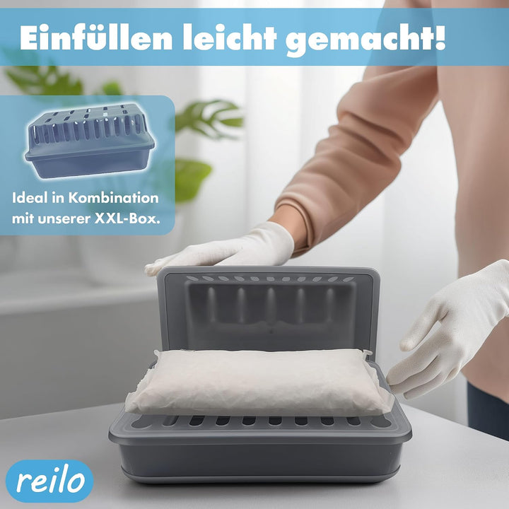 30x 1kg Oceanduft Luftentfeuchter Granulat, Raumluftentfeuchter im Vliesbeutel, Nachfüllpacks für gä