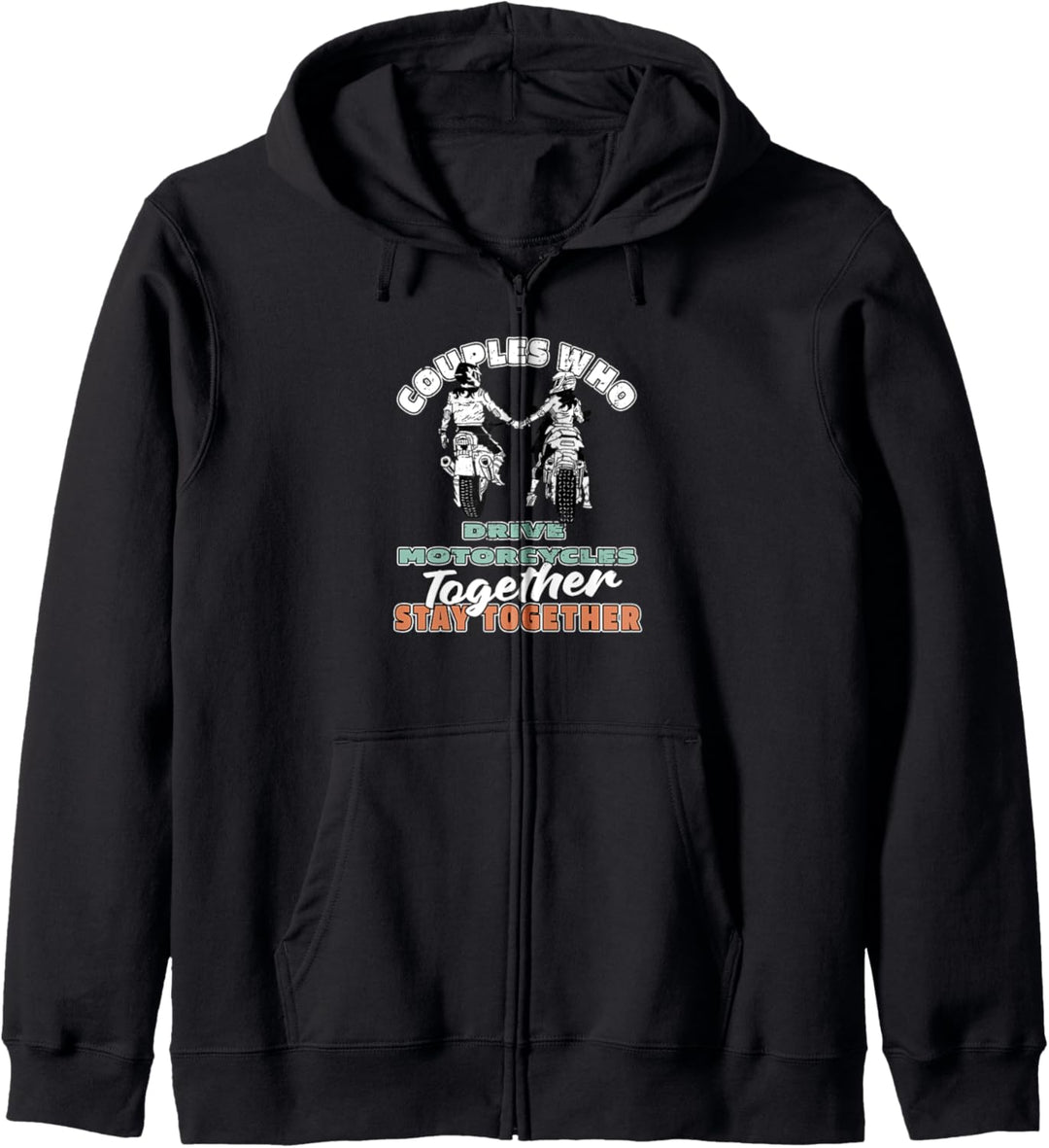 Biker Paar Motorradclub - Rider Bike Motorbike Motorrad Kapuzenjacke