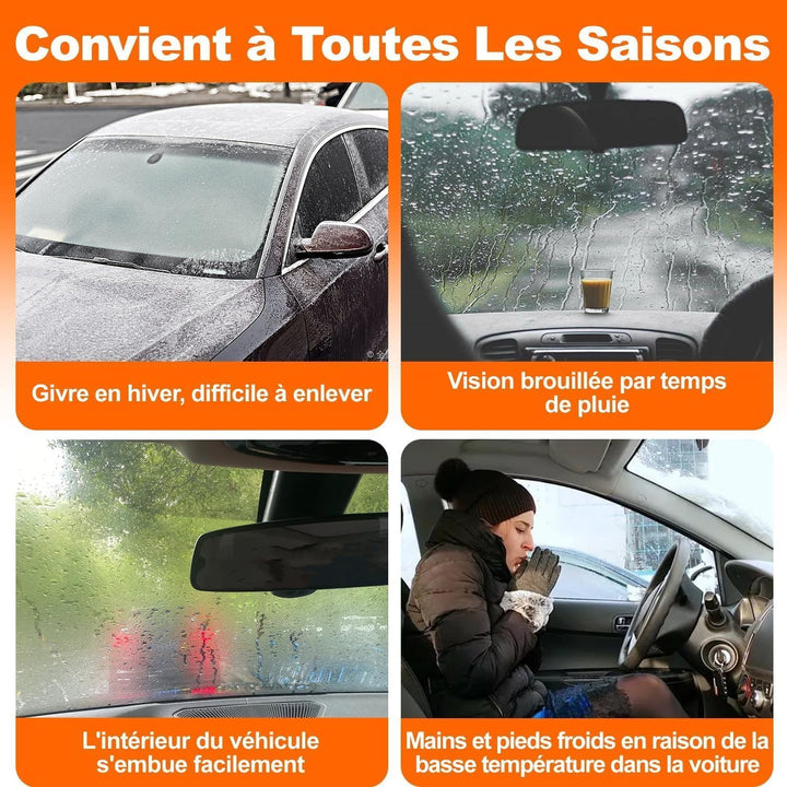 Baceyong 200W 2 in1 Tragbare Auto Heizung Heizung Lüfter Defroster Defogger für Auto LKW Schwarz 12V