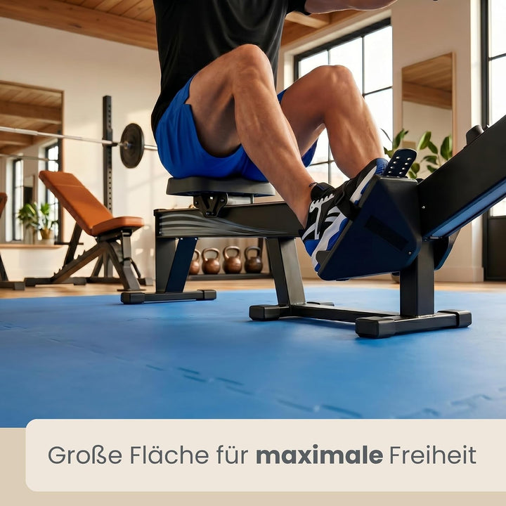 eyepower Profi Kampfsportmatte Dicke 2cm - Judo Matten für Zuhause 63x63cm - Tatami Matte Home Gym M