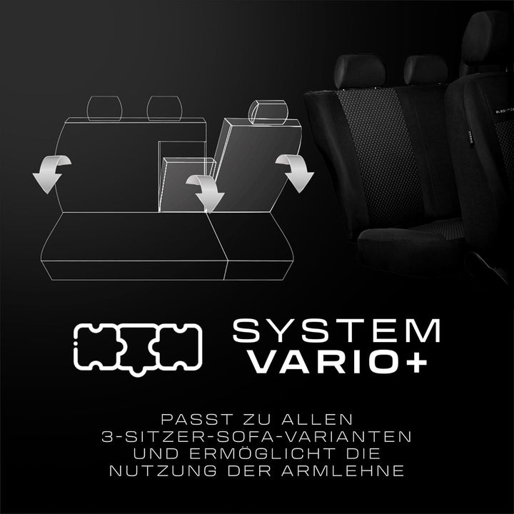 MOTOS Universal-Sitzbezüge auto für VOLKSWAGEN Polo Classic Autositzbezüge mit aktivem Airbag-System