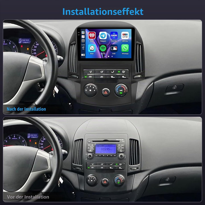 Inefala 4+64G Autoradio für Hyundai i30 2006-2011 Android 15 mit 9&